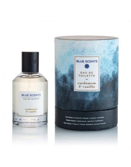 Blue Scents Eau de Toilet Cardamom & Vanilla Άρωμα Κέδρου, Κάρδαμου & Βανίλιας 100ml - Αρώματα στο naturalcarebeauty.gr