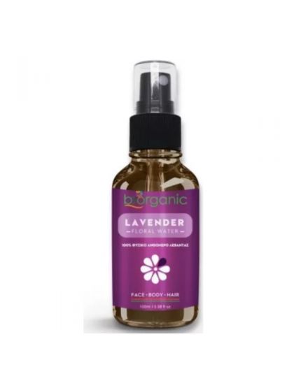 Biorganic - Lavender Flower Water 100% Φυσικό Ανθόνερο Λεβάντας 100ml - Ειδική φροντίδα στο naturalcarebeauty.gr
